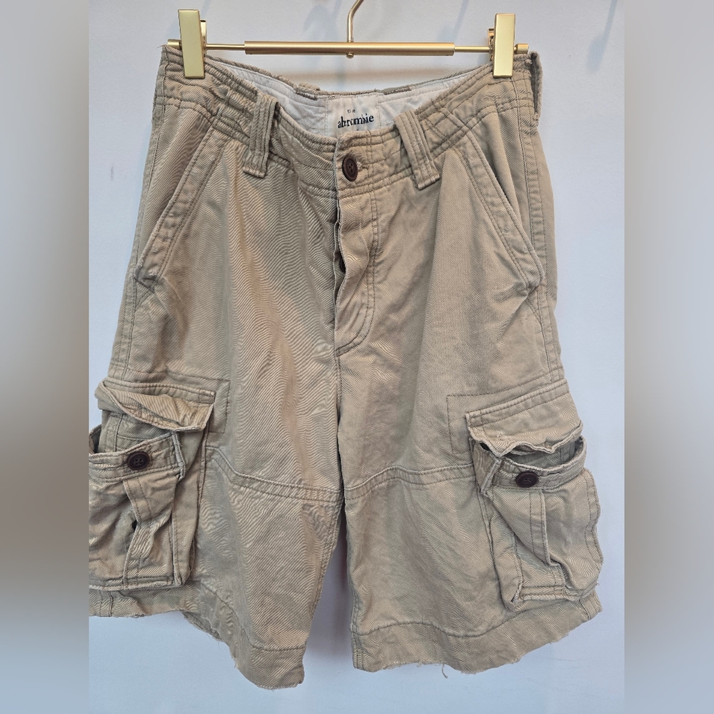 Abercrombie Kids Khaki Cargo Shorts